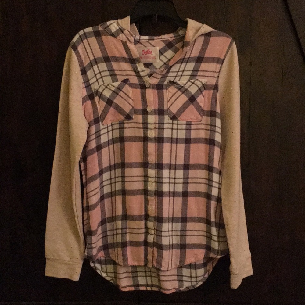 Justice Hooded Flannel Shirt